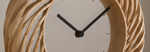 Minimalist Wooden Desk <b>Clock</b> With Quartz Movement Silent Needle Display Circular Design - Product Image 3