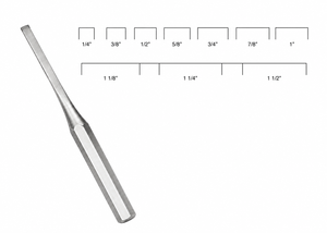 Osteotomes HIBBS de 6 mm à 38 mm de largeur de lame, ZETOMEDPRO, instruments chirurgicaux orthopédiques manuels certifiés CE - Product Image 2