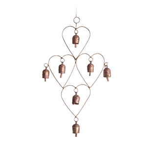 Campanas de Viento de Metal con Acabado Dorado para Colgar en la Pared, Decoración para el Hogar, Jardín y Exteriores - Product Image 4