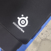 Grand tapis de souris personnalisé avec logo d'usine, tapis de souris de jeu noir de haute qualité, tapis de bureau grand format cousu, tapis de souris vierge pour sublimation