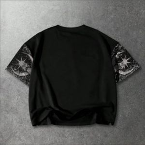 T-shirt à manches raglan 100 % coton avec logo personnalisé pour homme, 210 GSM, coupe classique, streetwear, fabricant en gros - Product Image 2