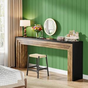 70.9 Inch Farmhouse Console <b>Table</b> Narrow Wooden <b>Sofa</b> <b>Table</b> for Living Room Behind the Couch - Product Image 1