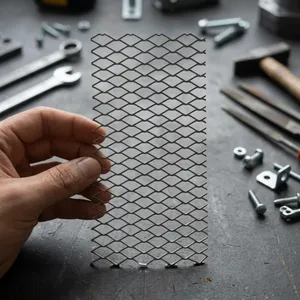 Malla metálica expandida de aluminio de alta calidad de 2,5 mm de espesor con orificios en forma de diamante para ventilación HVAC y malla de seguridad doméstica - Product Image 1