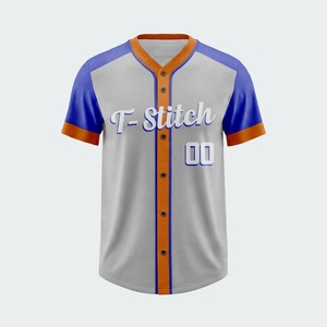 Camiseta de Béisbol T-Stitch para Hombre, Negra con Rayas Finas, Manga Corta, Cuello en V, Botones al Frente, Impresión por Transferencia de Calor, Transpirable, Antibacteriana - Product Image 6