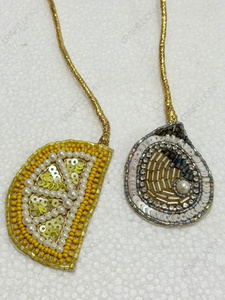 Wholesale Handmade Beaded Lemon and Avocado <b>Bag</b> Charm Fruit Purse Charm Keychain Fashion <b>Bag</b> <b>Accessory</b> OEM ODM Private Label Man - Product Image 3