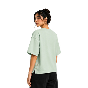 Custom Womens Oversized Boxy Tee Heavyweight Cotton Short Sleeve Streetwear T Shirt OEM ODM Private Label Bulk Apparel Womens - Product Image 3