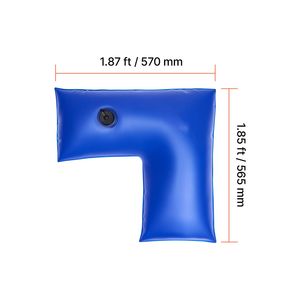 Paquete de 4 tubos de agua para piscina de esquina de 22.4 x 22.2 pulgadas, tapa de rosca a prueba de fugas para invierno, PVC de alta resistencia de 0.4 mm, cubiertas y enrolladores para piscinas Cold-R - Product Image 5