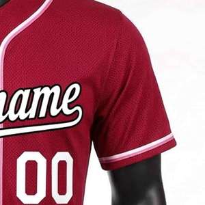 Camiseta de Béisbol con Botones y Rayas de Pakistán, Diseño Personalizado, Impresión por Sublimación, Transpirable, 100% Poliéster, Camisetas de Softbol - Product Image 5