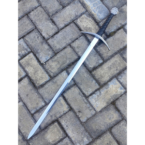 Espada templaria medieval de acero inoxidable con cruz roja, artículos decorativos - Product Image 4