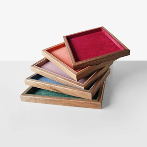 <b>Square</b> Wooden Decorative Tray Minimalist Design Handcrafted Wood <b>Frame</b> Brown Interior Single Piece - Product Image 3