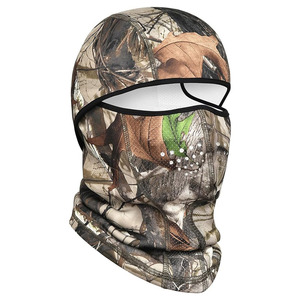 Camo Hunting Balaclava Full Face Mask Windproof Breathable UV Protection 92% Polyester Spandex Woodland Camouflage <b>Head</b> <b>Cover</b> - Product Image 1