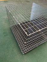 Cage à pigeons pliable en métal de style antique, écologique, avec plateau en plastique et différentes tailles, pour usage extérieur, emballée en boîte