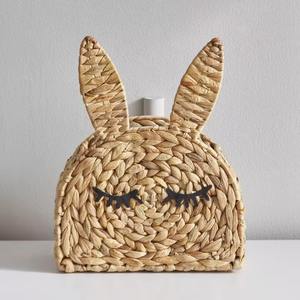 Cesta de Almacenamiento de Jacinto de Agua con Diseño de Conejo, Hecha a Mano, Ecológica, Venta al por Mayor, Hecho en Vietnam - Product Image 3