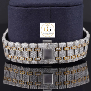 Reloj de Lujo Hip Hop de Calidad Premium con Diamantes Moissanite, Totalmente Cubierto de Diamantes, Claridad VVS, Acero Inoxidable, Disponible a Precio de Fábrica - Product Image 5