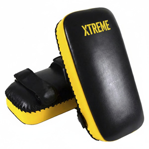 Protector de Patadas Curvo de Cuero para Muay Thai, Escudo de Golpeo para Entrenamiento Profesional de Kickboxing, Absorción de Impactos, Colores Personalizados para Equipos, Venta al por Mayor - Product Image 5