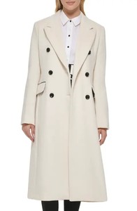 <b>Women</b> <b>Long</b> Wool <b>Coat</b> Double Breasted Notched Collar Solid Green Overcoat <b>Winter</b> Warm Office Lady Outerwear - Product Image 3