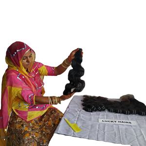 ผมมนุษย์บริสุทธิ์ผมบริสุทธิ์แบบไม่ผ่านกระบวนการผมช่อผมดิบแบบ100% สองชั้นสีธรรมชาติ - Product Image 3