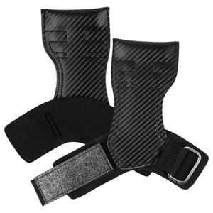 Sangles de poignet et poignées en fibre de carbone pour haltérophilie, powerlifting, fitness et entraînement de soulevé de terre, avec fonction de soutien - Product Image 1