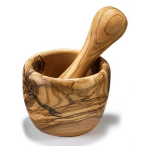 Eco-Friendly Natural Oak Wood Mortar and Pestle Set Handcrafted Traditional Kitchen Spice <b>Grinder</b> for <b>Herbs</b> Garlic and Ginger - Product Image 6