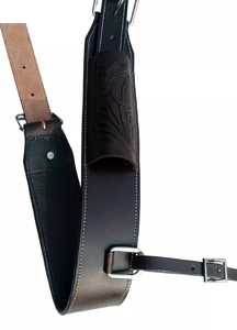 Alta calidad Western Horse Cinch Horse Racing Basket Weave Acolchado Cuero Circunferencia Flanco Sillín Billets Precio - Product Image 3