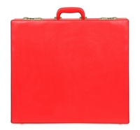 Étui de transport de luxe personnalisé pour tablier maçonnique, en cuir PU rouge, avec serrure sécurisée et organisateur intérieur