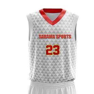 ชุดบาสเก็ตบอลชายคุณภาพสูง วัสดุโพลีเอสเตอร์ 100% น้ำหนักเบา รับสั่งทำโลโก้และชื่อผู้เล่น บริการ OEM - Product Image 4