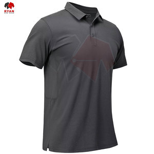 Chemises polo personnalisées Ryan Pro Gear pour hommes, style pull, avec logo personnalisé sur le panneau. - Product Image 3