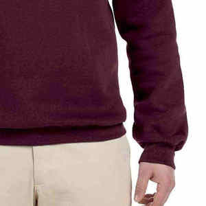 Best Quality <b>Thick</b> Cotton Blended Men's Plain Sweatshirt Men Blank Oversized <b>Fleece</b> Round Neck Sweatshirts - Product Image 5