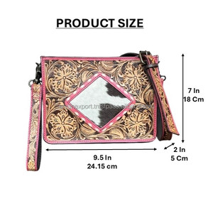 Sac à main mini en cuir de vachette véritable, artisanal, de qualité supérieure, rose, avec bandoulière réglable, sac bandoulière, vente en gros 2026 - Product Image 2