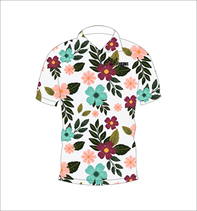 เสื้อโปโลพิมพ์ลายดอกไม้เขตร้อนสำหรับผู้ชาย แขนสั้น สวมใส่สบาย เหมาะสำหรับฤดูร้อน เล่นกอล์ฟ น้ำหนักเบา มีปก แฟชั่น - Product Image 2