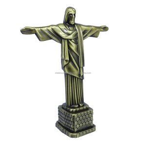 Estatua Metálica Creativa de Jesucristo el Redentor con Impresión Digital para Decoración del Hogar, Oficina y Sala de Estar - Product Image 3