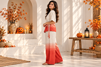 Ensemble deux pièces pour femmes, pantalon à jambes larges et haut enveloppant, tenue décontractée, couleur unie, coupe ample, printemps-été