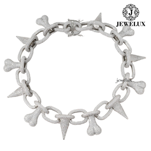 Collar de Cadena Cubana de Calidad Premium con Diamantes Completos, Joyería Hip Hop para Hombres y Mujeres de India, Alta Calidad en Diamantes - Product Image 4