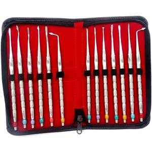 ชุดเครื่องมือถอนฟันและผ่าตัดปริทันต์ Azicon 13 ชิ้น ประกอบด้วยเครื่องมือ PDL Periotome Proximator Luxating Elevator สำหรับการถอนเอ็นฟันและการถอนฟัน - Product Image 5