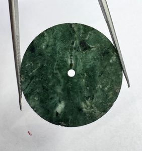 Cadran de montre mécanique automatique en marbre vert naturel de 30,50 mm x 0,70 mm avec trou central de 2 mm, modèle A K Gems Dial-1522 - Product Image 4
