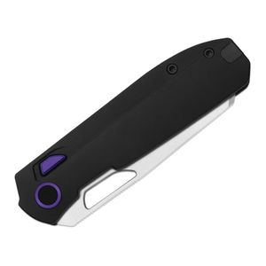 Couteaux pliants d'extérieur avec lame noire affûtée, poignée courbée durable et conception compacte pour une utilisation facile en poche - Product Image 6