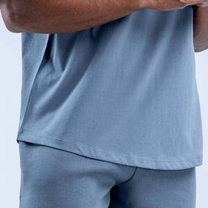 Wholesale OEM Service Custom Logo <b>Slate</b> Grey Unbound Training Men Short Polyester Gym Training Workout Elastic Waistband Shorts - Product Image 4