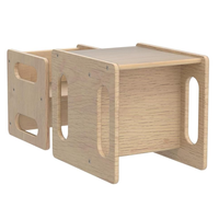 Ensemble de bureau et chaise en bois moderne pour tout-petits et enfants avec barrière, idéal pour l'école, les activités ludiques et les pauses collation (vente en gros)