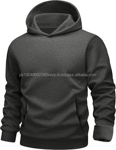 เสื้อฮู้ดดี้ทรงโอเวอร์ไซส์สไตล์วินเทจสีดำแบบยูนิเซ็กซ์ มีกระเป๋า - Product Image 1