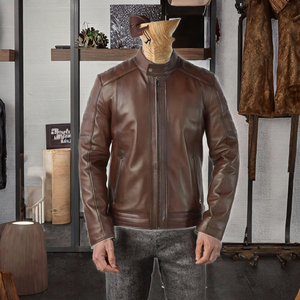 Wholesale <b>Men's</b> New Canvas Sheep Winter High-quality HIGH STREET Solid Color Mandarin Collar Zipper Casual Breathable - Product Image 3