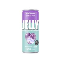 Bebida alcohólica de jalea de uva negra helada de alta calidad, personalizable OEM, 5.5% vol., 330ml, enlatada, cóctel listo para beber (RTD)