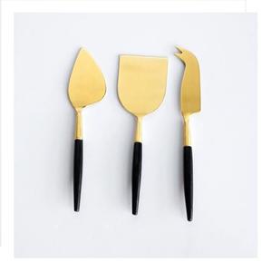 Juego de Cuchillos para Queso de Acero Inoxidable Color Oro Rosa, Aptos para Lavavajillas, Duraderos, de 7 Pulgadas, 3 Piezas, Utensilios para Servir Queso para Bodas y Hoteles - Product Image 6