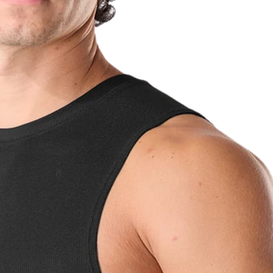 เสื้อกล้ามรัดรูปสีดำสำหรับผู้ชาย แบรนด์ Power Men's น้ำหนักเบา ไร้แขน เหมาะสำหรับออกกำลังกาย ฟิตเนส วิ่ง และเล่นกีฬา - Product Image 4