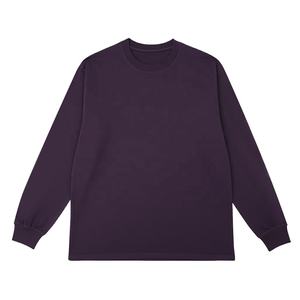 เสื้อสเวตเชิ้ตคอกลมแขนยาวผู้ชาย สีน้ำเงินล้วน ผ้าถัก สวมใส่สบาย ทรงปกติ พิมพ์ลายตามสั่ง คุณภาพสูง - Product Image 4
