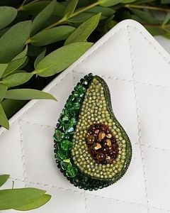 Designer Embroidery Beaded Brooch with Pearl Beads <b>Sequins</b> and Handcrafted Artistic Detailing Handmade Luxury Embroidery Brooch - Product Image 6
