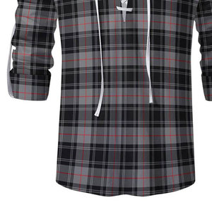 Camisa Ghillie Tradicional Escocesa Jacobita de Alta Calidad para Hombre, Camisa Casual de Manga Larga con Cordones y Estampado de Tartán Moffat - Product Image 4