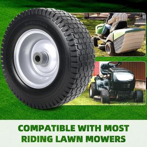 Set di 4 Ruote 13x5.00 6 Senza Camera d'Aria in Gomma Piena per Tosaerba, Compatibili con Tosaerba 13x5 6 - Product Image 2