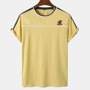 T-shirts imprimés tendance et confortables, taille personnalisée, 100% coton, pour hommes, faible MOQ, coupe ample. - Product Image 1