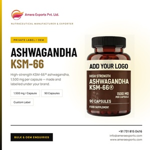 Capsules d'Ashwagandha KSM66 500mg |   Complément alimentaire à base d'extraits d'herbes naturelles |   Pour usage adulte |   Approvisionnement en gros OEM/ODM - Product Image 6