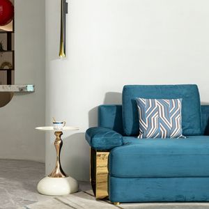 <b>Small</b> Round White Side <b>Table</b> for <b>Small</b> Spaces-Perfect Cocktail or Living Room <b>Coffee</b> <b>Table</b> - Product Image 4